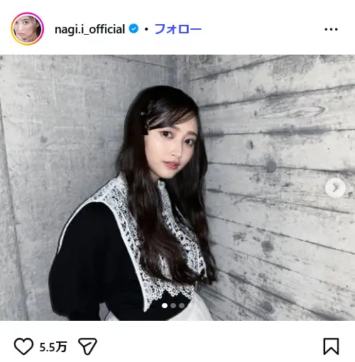 第7位:井上和(乃木坂46)(34票)※同率