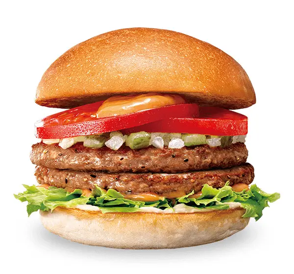 第10位：ダブル絶品ビーフバーガー　単品¥740～（170票）