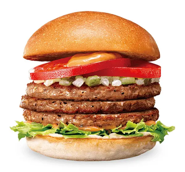 第8位：トリプル絶品ビーフバーガー　単品¥890～（193票）