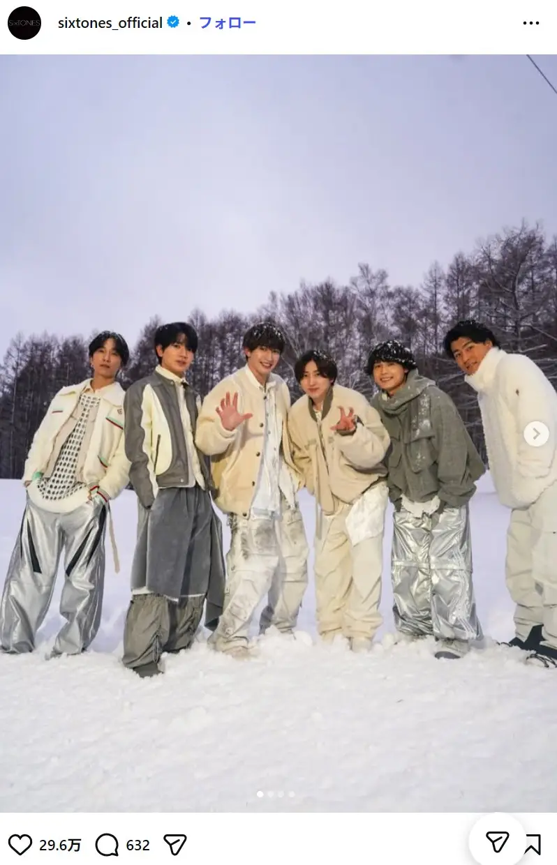 第3位：SixTONES（182票）