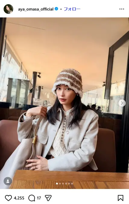 第3位:大政絢(582票)