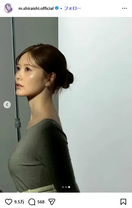 第1位：白石麻衣（499票）