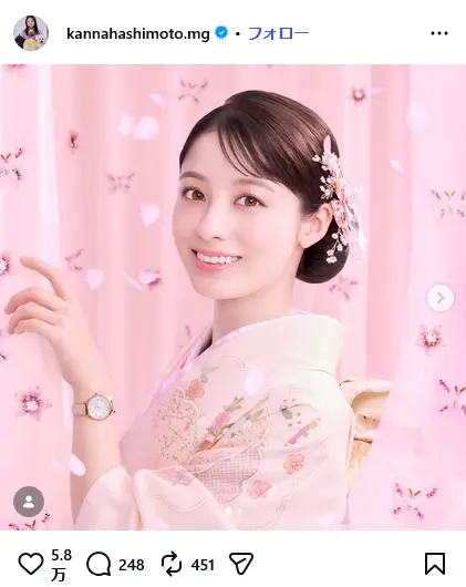 第10位：橋本環奈（186票）