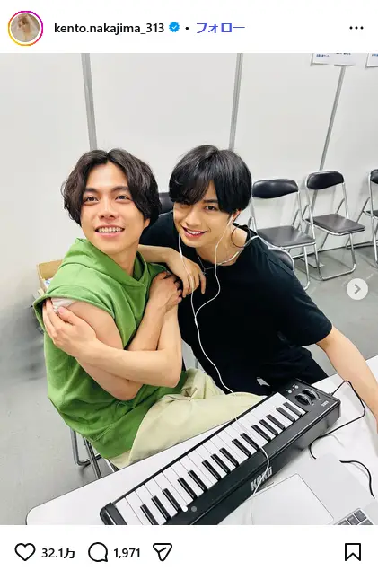 第8位：中島健人×重岡大毅（WEST.）（184票）