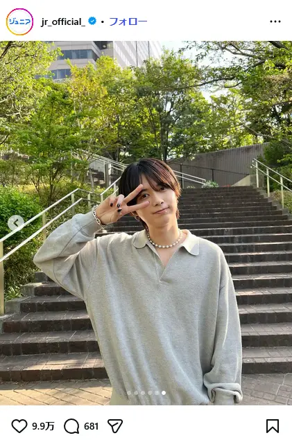 第9位：道枝駿佑（なにわ男子）×井上瑞稀（KEY TO LIT）（183票）