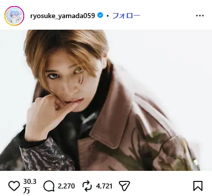 第5位：山田涼介（Hey! Say! JUMP）（127票）