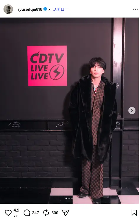 第6位：藤井流星（WEST.）/180cm（84票）