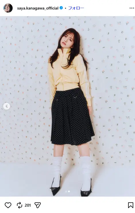 第7位：金川紗耶（165cm）（195票）