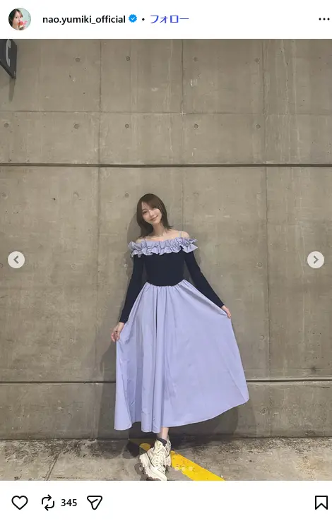 第6位：弓木奈於（165cm）（208票）