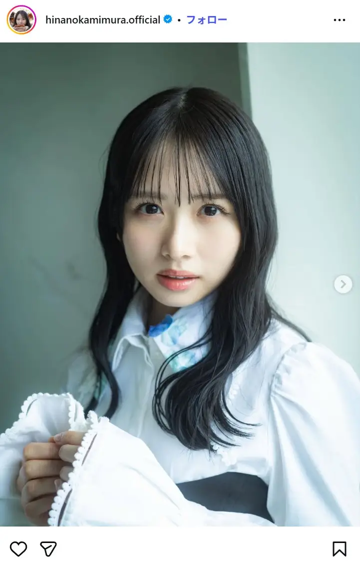 第1位：上村ひなの（3期生）（58票）