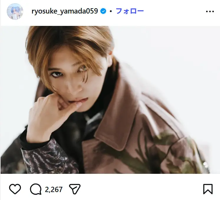 第2位：山田涼介（Hey! Say! JUMP）（93票）