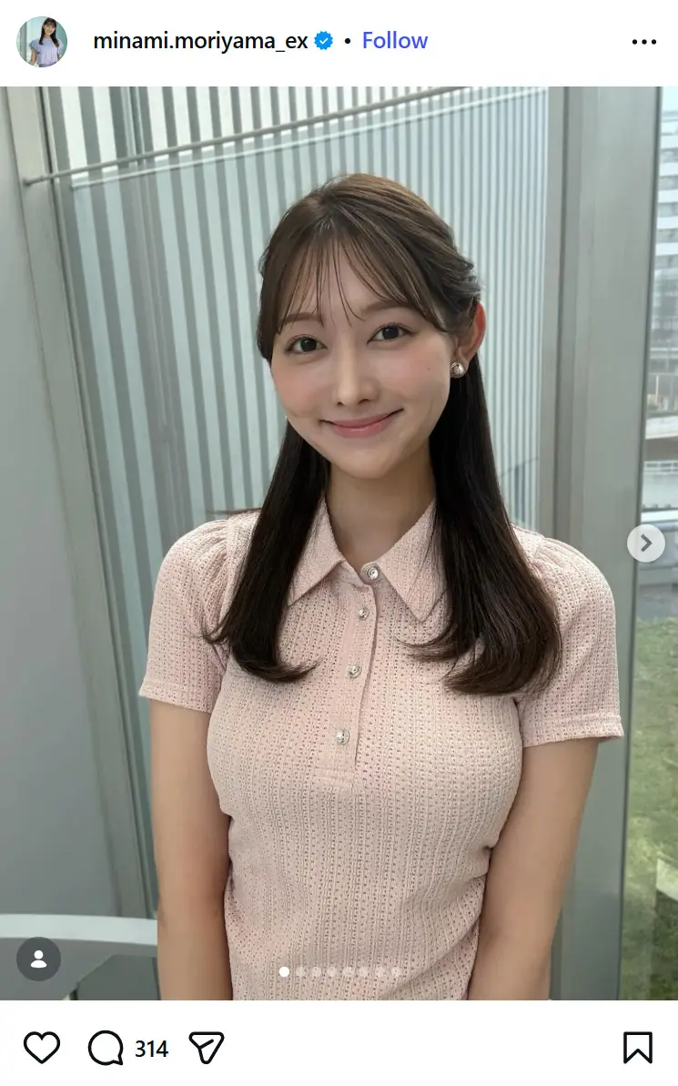 第8位：森山みなみ（155票）