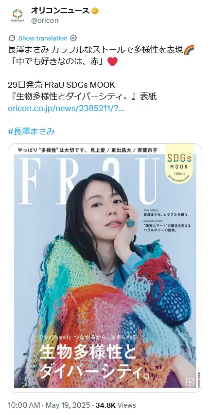第1位：長澤まさみ／静岡出身（351票）