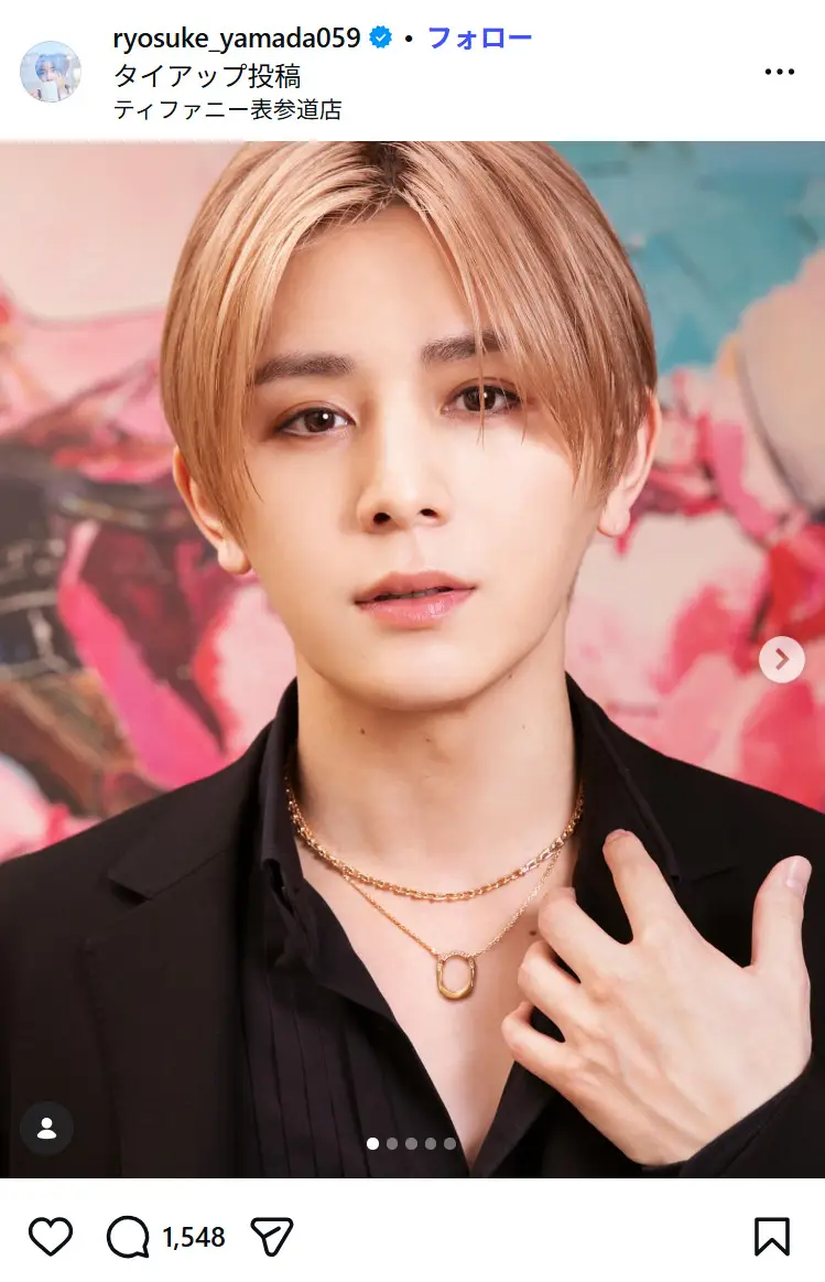 第1位：山田涼介（Hey! Say! JUMP）（266票）