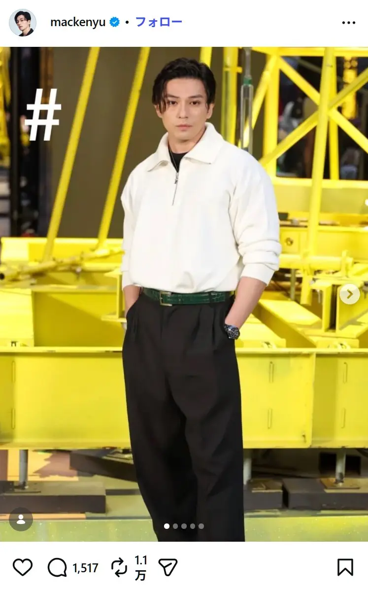 第6位：新田真剣佑／176cm（177票）