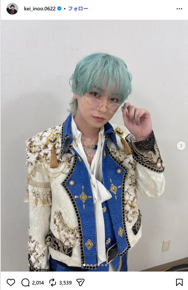 第8位:伊野尾慧(Hey! Say! JUMP)(42票)※同率