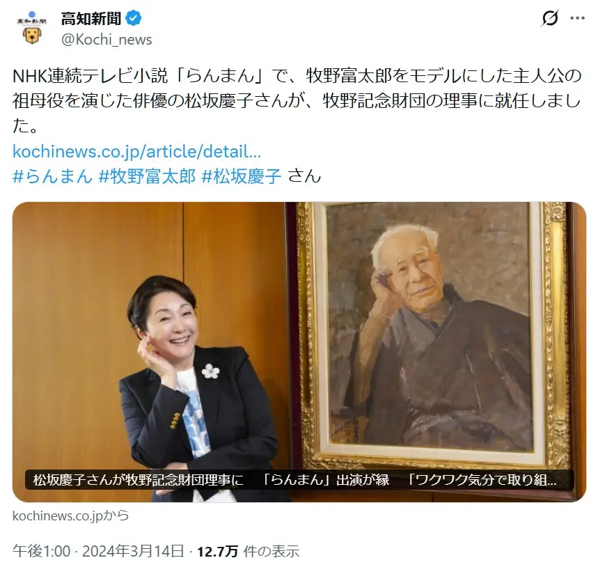 第4位：松坂慶子（380票）