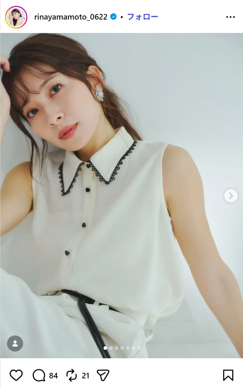 第9位:山本里菜(162票)