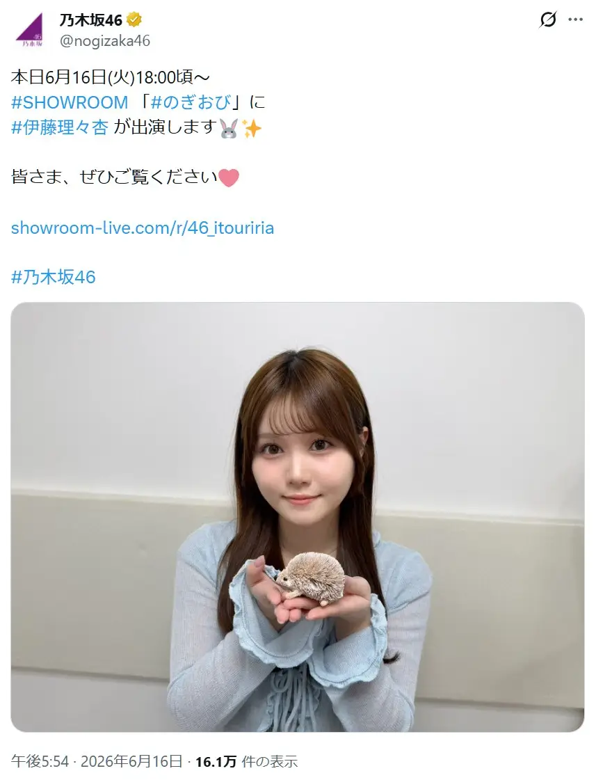 第9位:伊藤理々杏(乃木坂46)(184票)