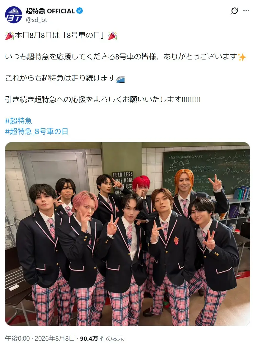 第5位:超特急(123票)
