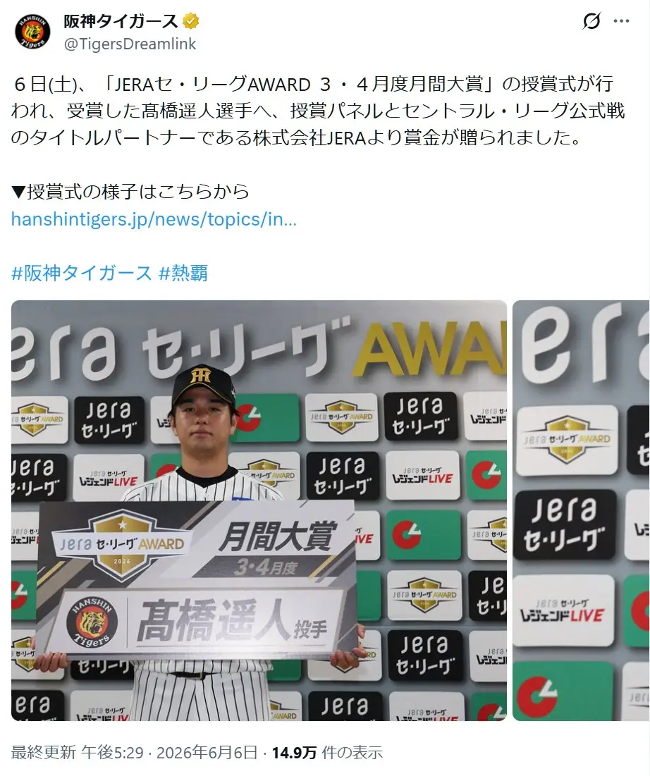 第4位:髙橋遥人(245票)