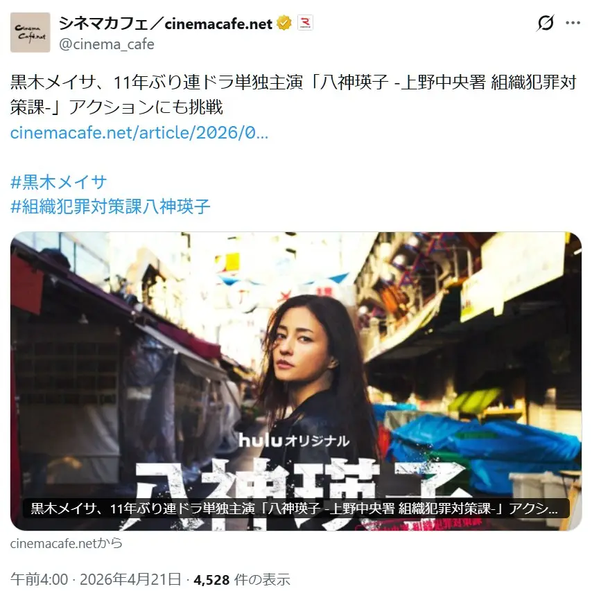 第7位:黒木メイサ(261票)