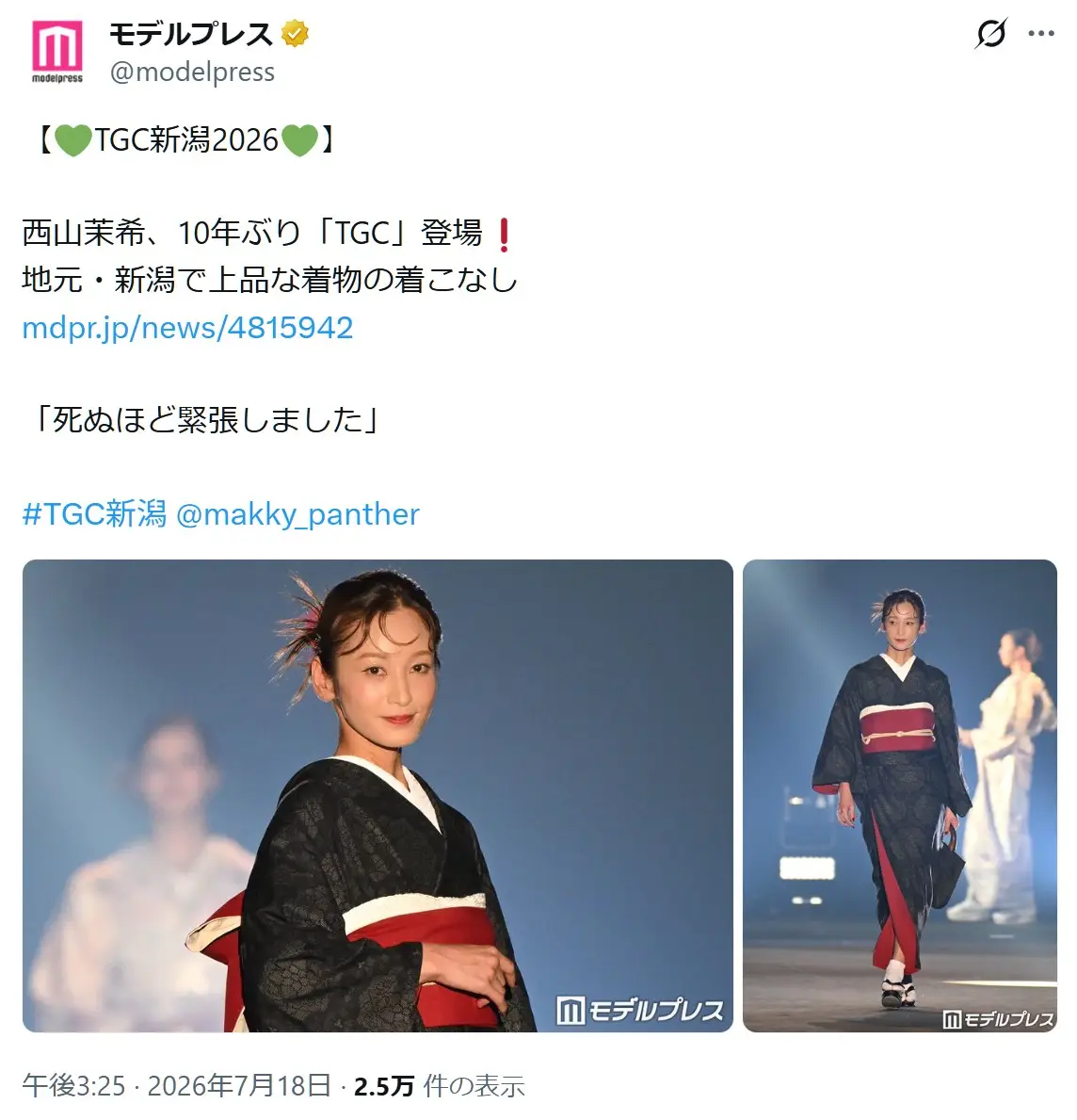 第10位:西山茉希(93票)