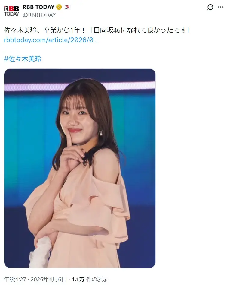 第4位：佐々木美玲（143票）