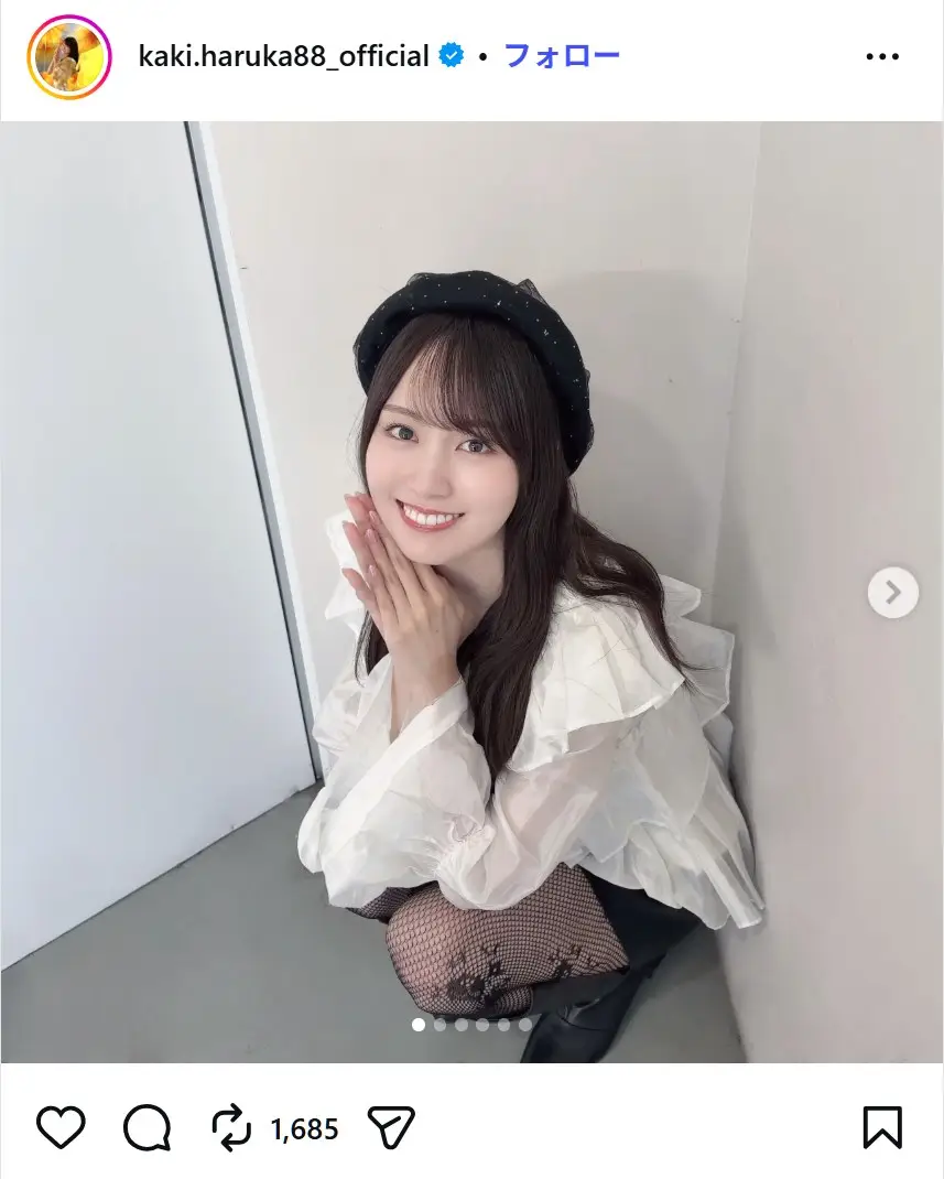 第4位:賀喜遥香(乃木坂46)(129票)