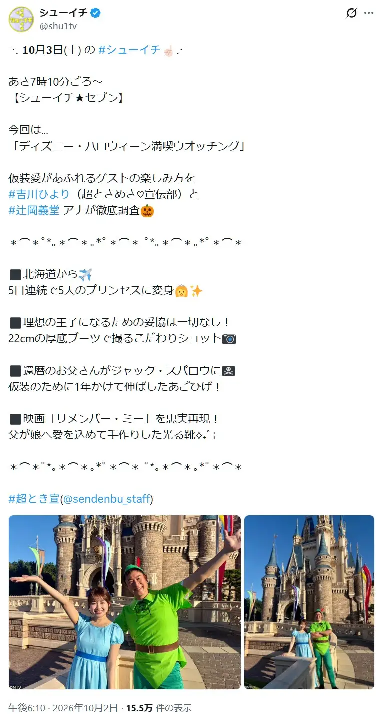 第6位：辻岡義堂（日本テレビ）（72票）※同率
