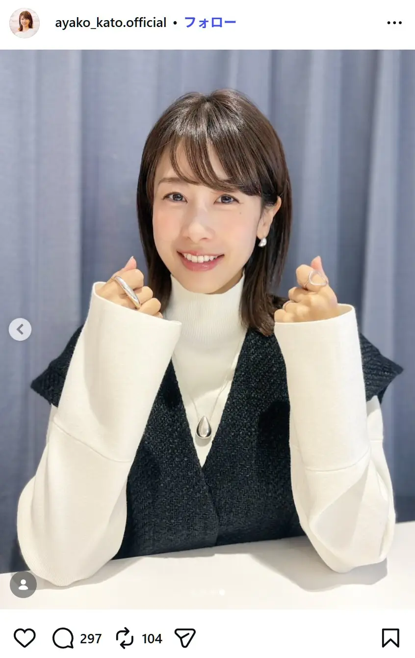 第5位：加藤綾子（54票）