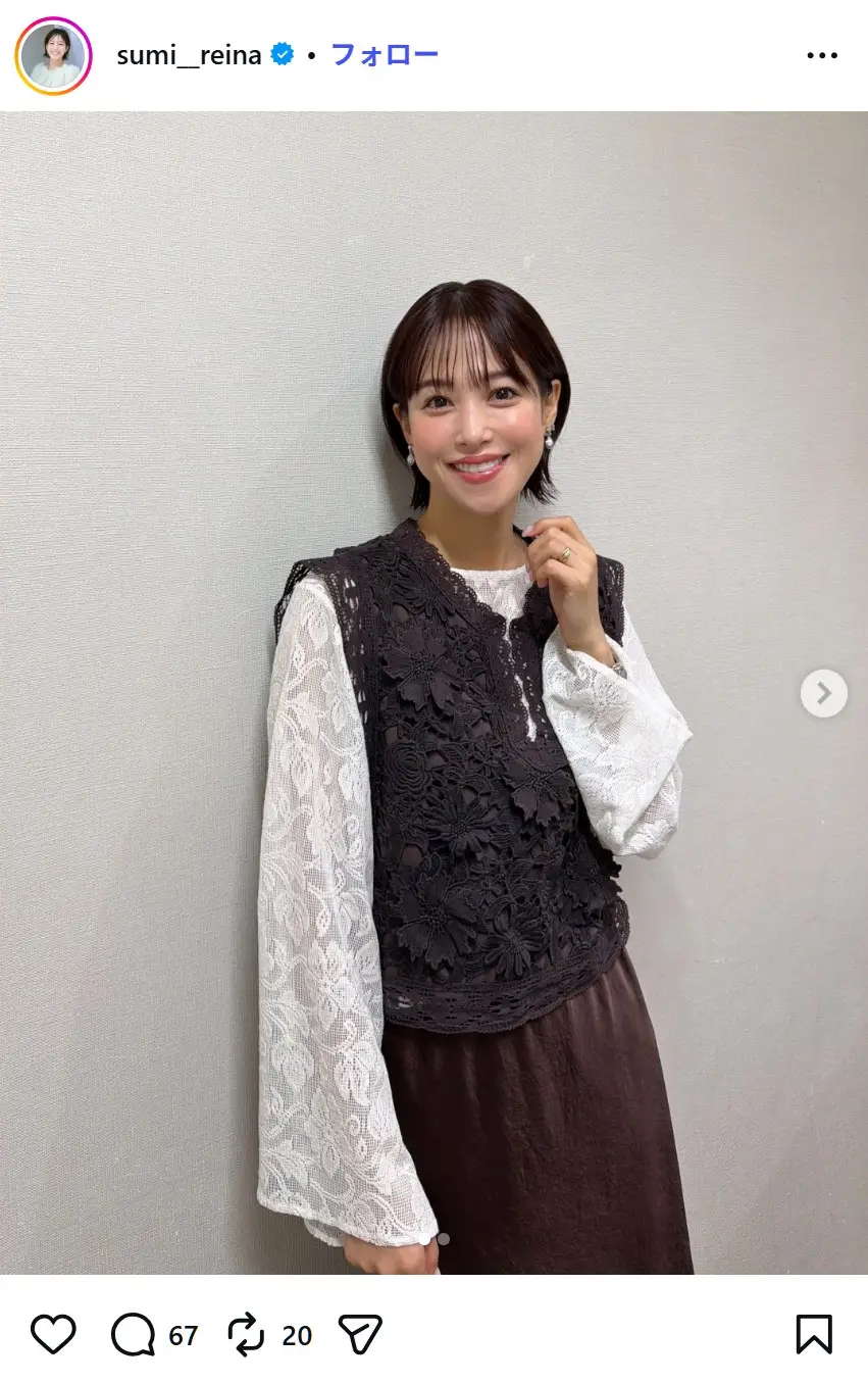 第6位：鷲見玲奈（51票）