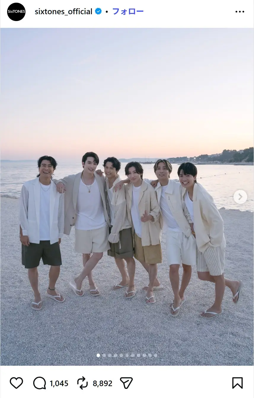 第3位:SixTONES(113票)